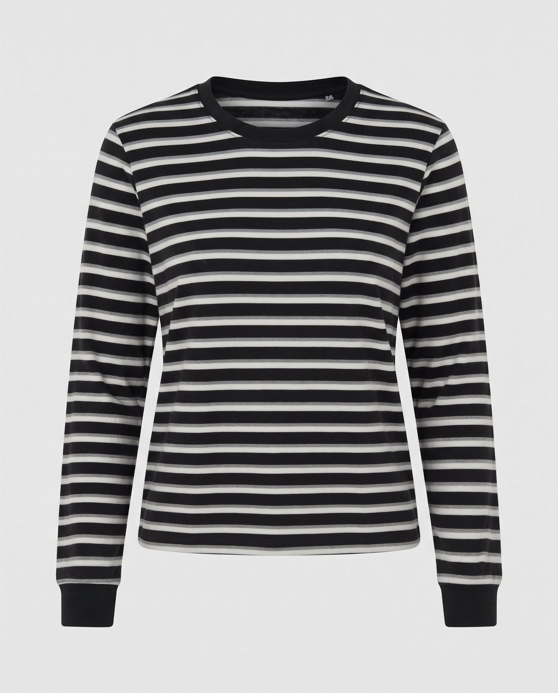 Damen Lässiger gestreifter Langarm-Pullover Echo Archiv