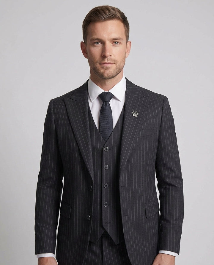 Eleganter und stilvoller Anzugjacke für Herren mit passender Hose Echoarchiv
