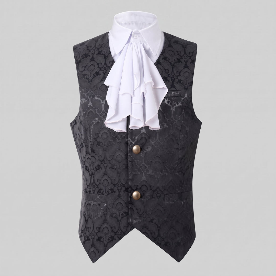 Elegantes Satin-Westen für Damen mit Rüschendetails Echo Archiv
