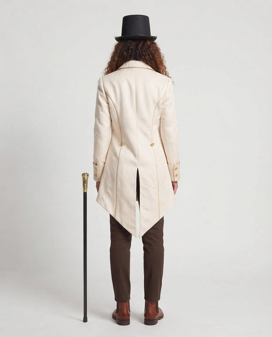 Damen elegante Frackjacke mit kunstvollen Verzierungen Echo Archiv