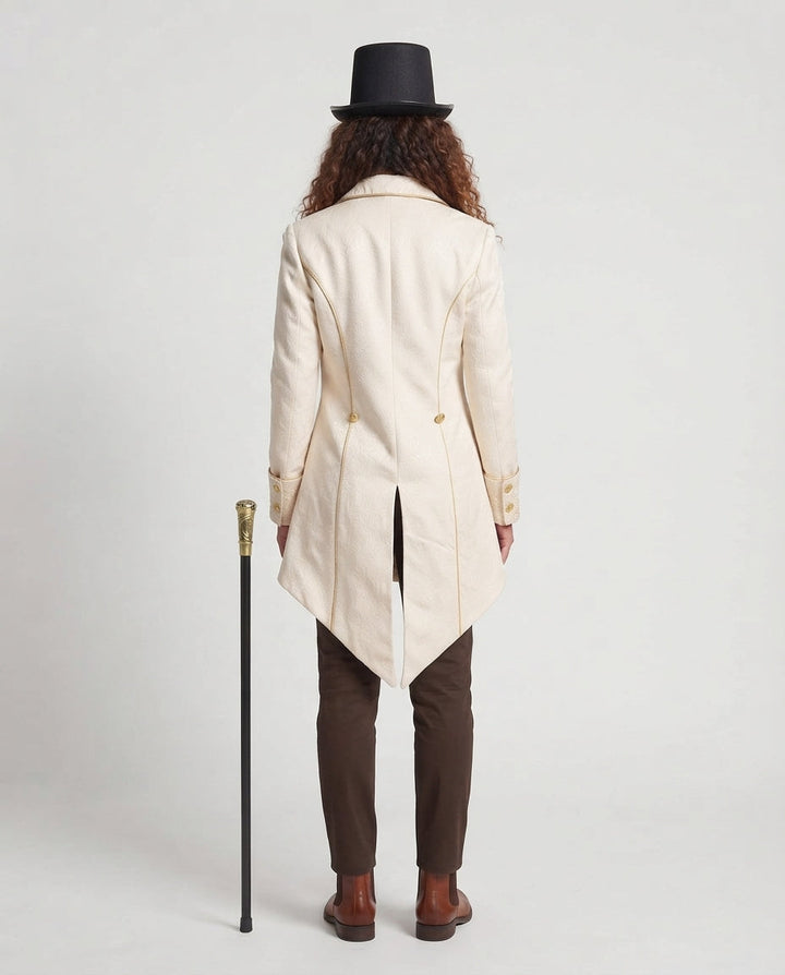 Damen elegante Frackjacke mit kunstvollen Verzierungen Echo Archiv