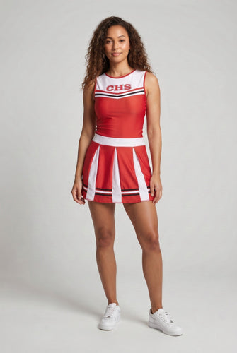 Frauen Cheerleader Kostüm mit sportlichen Akzenten Echo Archiv