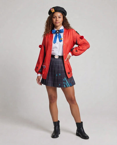 Damen Cosplay-Kostümset mit stilvollem Jacken- und Rock-Design Echo Archiv