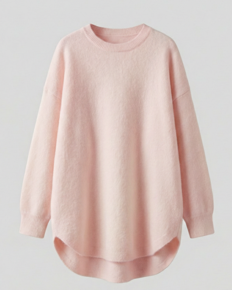Echoarchiv | Pullover - Damen Herbst Mid-Length Oversized Pullover