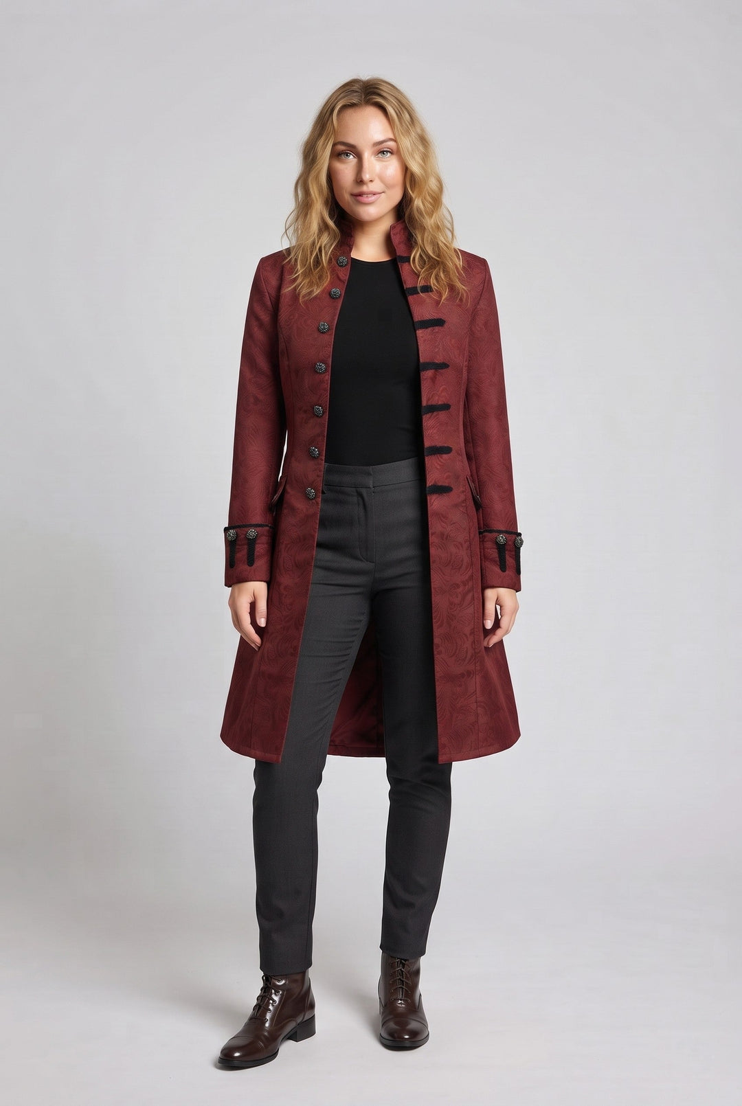 Damen eleganter Frack mit aufwändigem Jacquardmuster Echo Archiv