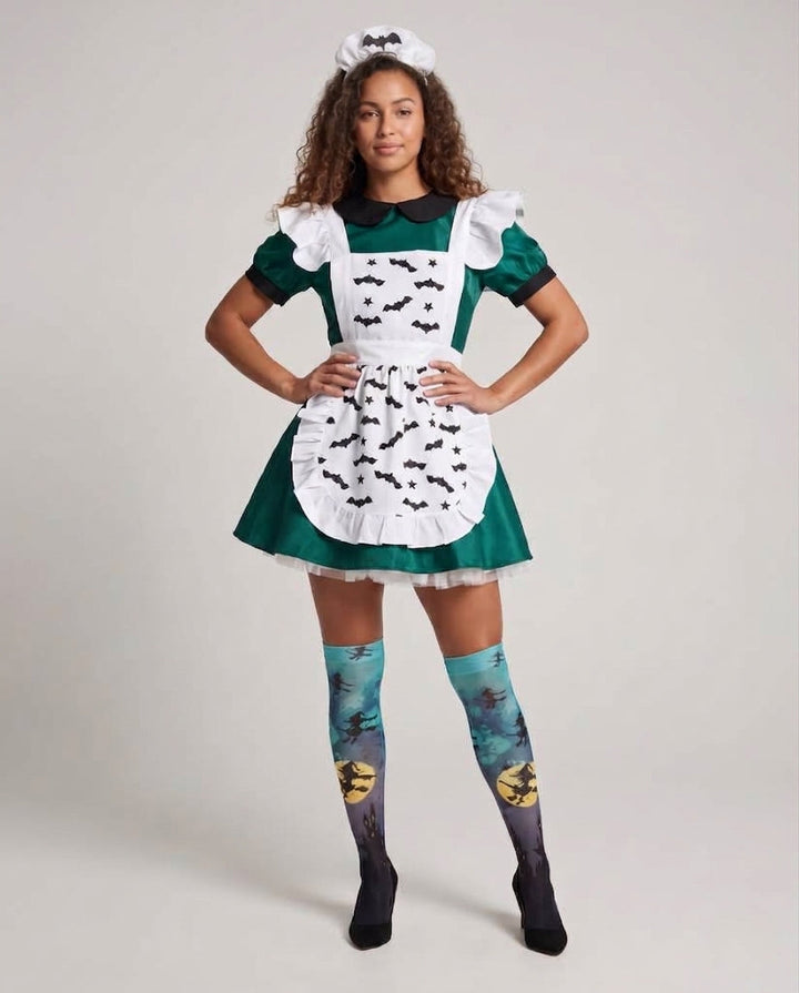 Damen Halloween-Kostüm mit verspielt-designter Schürze und eleganten Details Echo Archiv
