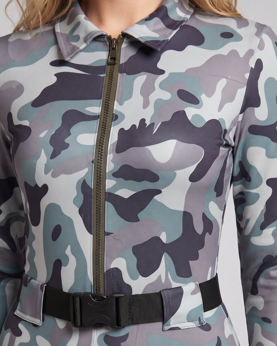 Damen Camo-Design Overall mit Reißverschluss Echo Archiv