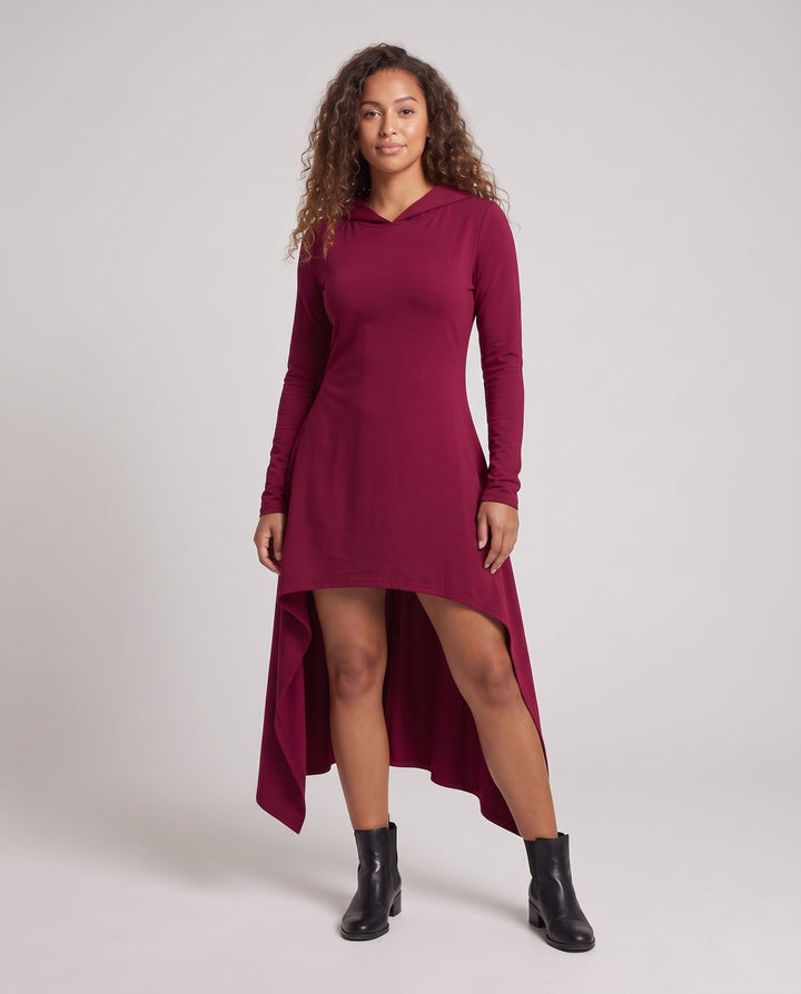 Damen Kapuzenkleid mit asymmetrischem Schnitt und eleganter Passform Echo Archiv