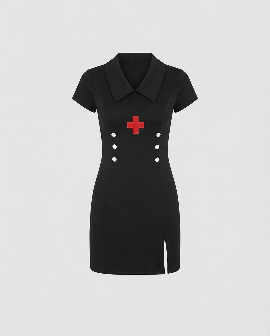 Damen Verführerisches Krankenschwester-Kostüm mit Accessoires Echo Archiv
