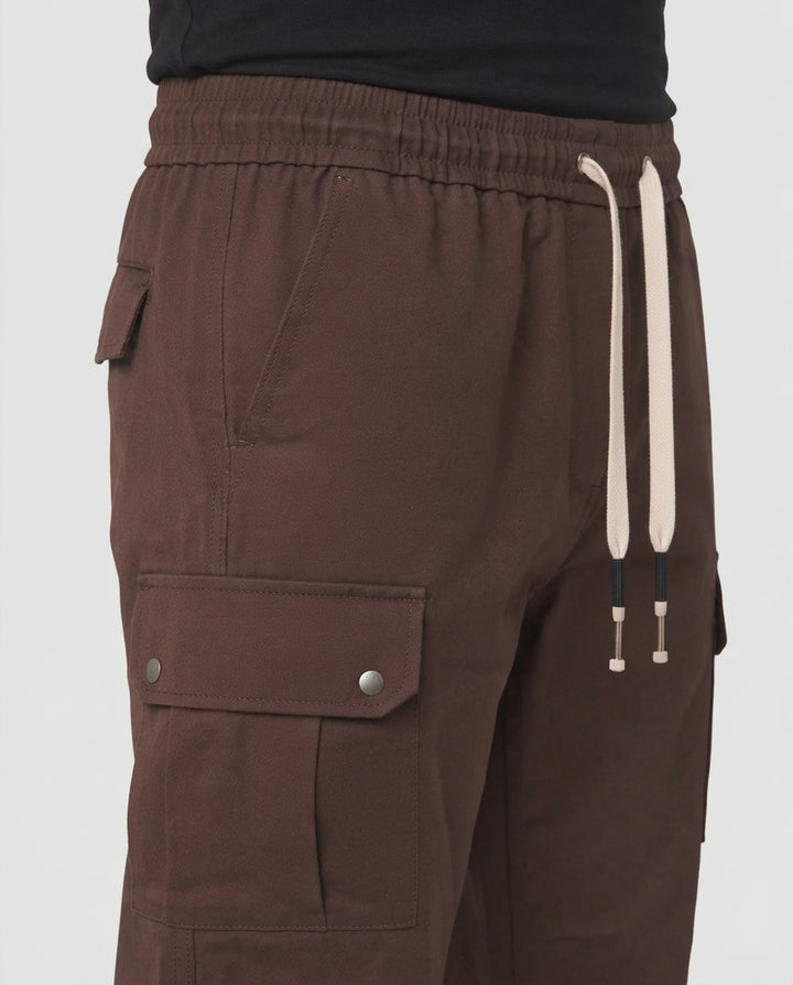 Herren Baggy Cargo Hose mit elastischem Tunnelzug, multifunktionalen Taschen & entspannter Silhouette Echoarchiv