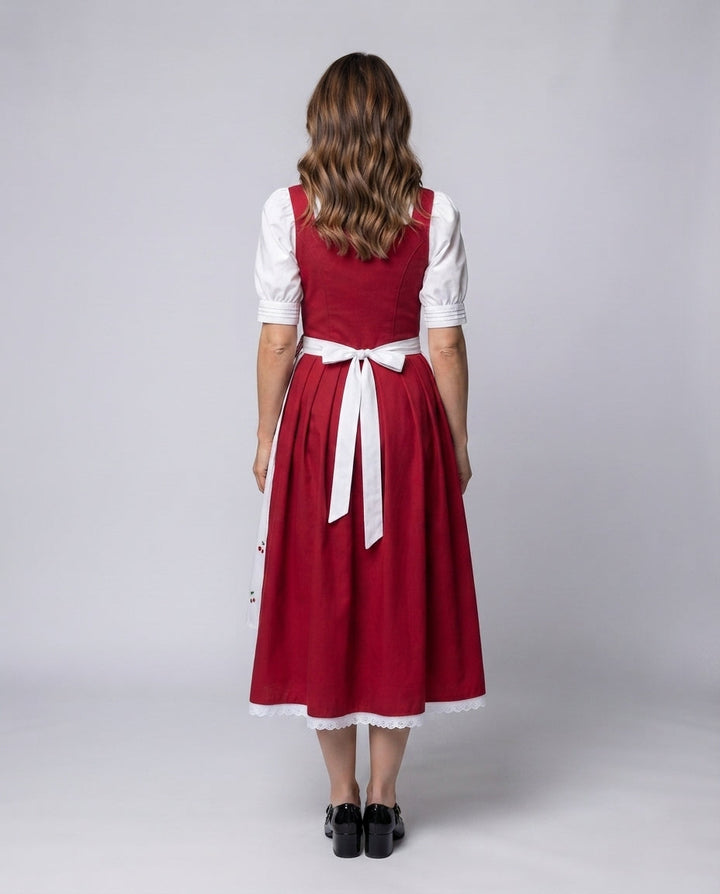 Traditionelles Dirndl-Kleid für Damen mit detailverliebt gestaltetem Leinenoberteil Echo Archiv
