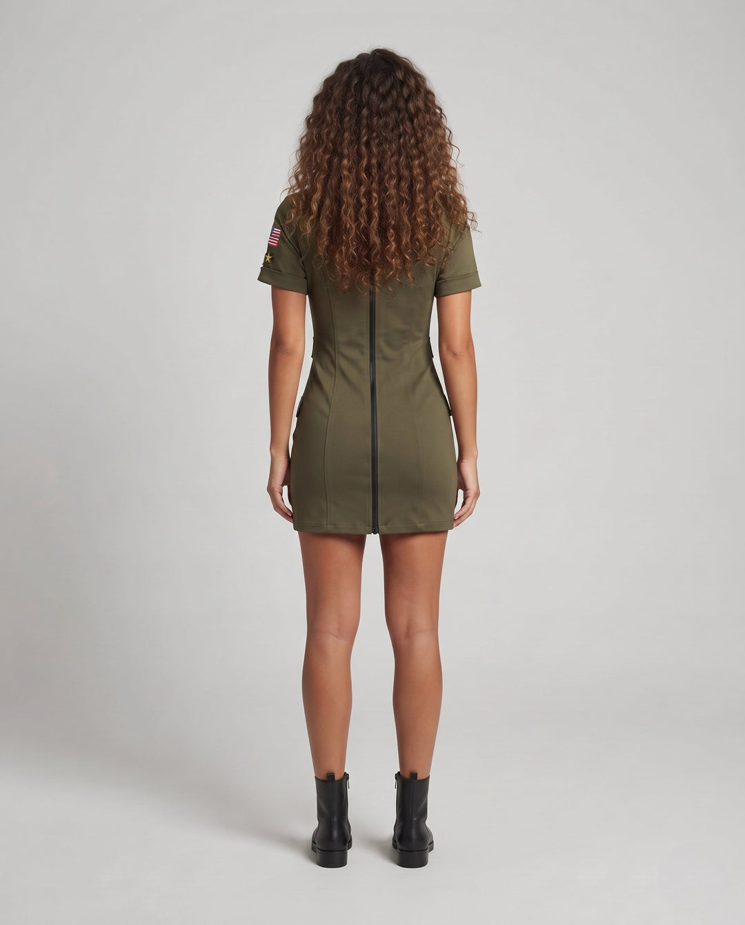 Frauen Camouflage Kleid mit Reißverschluss Echo Archiv