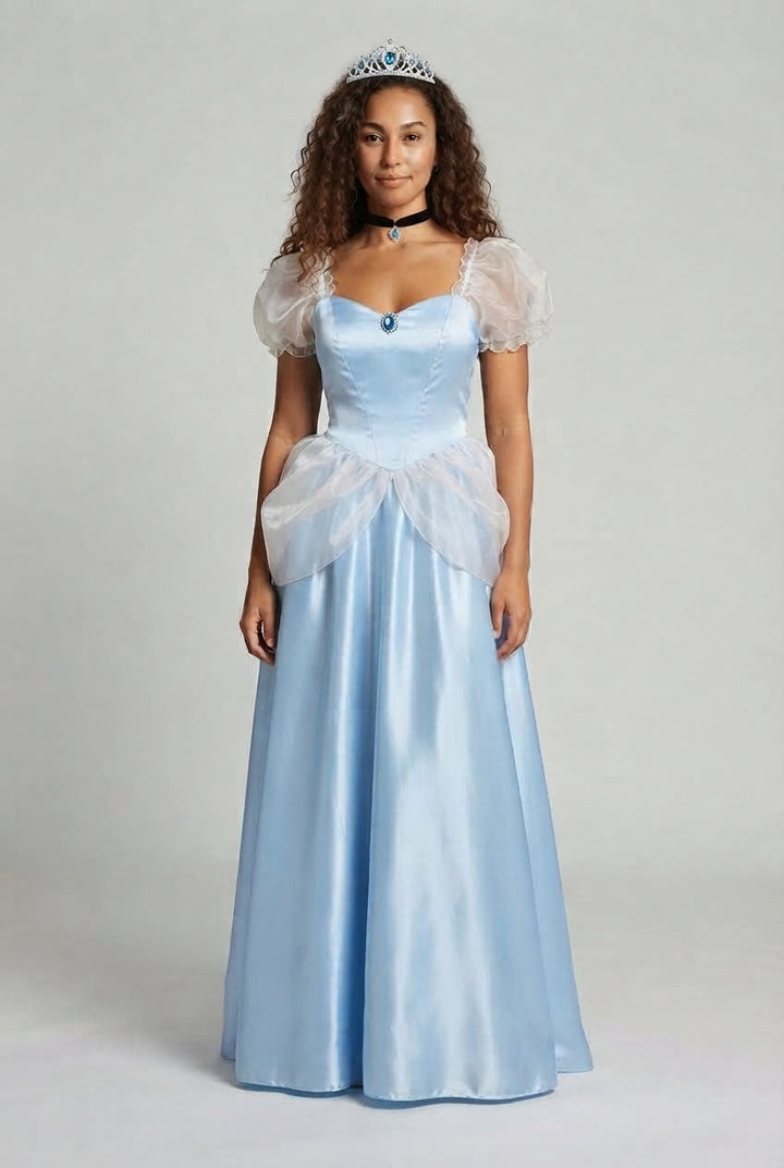 Damen Prinzessinnen Abendkleid mit schimmerndem Tüll Echo Archiv
