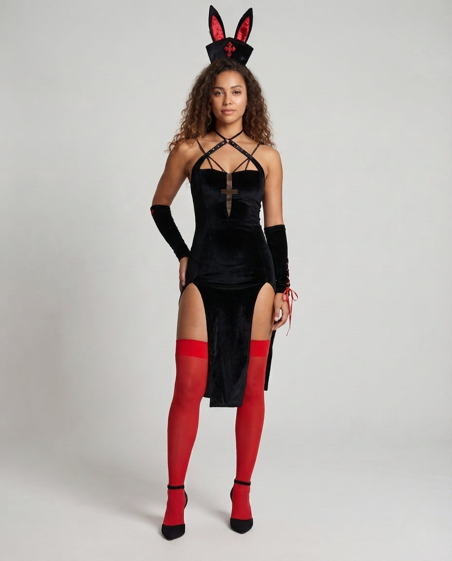Damen Verspielt sexy Kleid mit Riemchendetail Echo Archiv