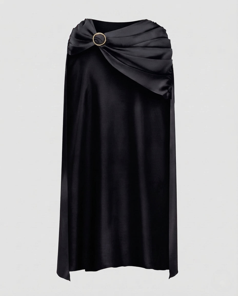 Damen eleganter Cape mit stilvollen Drapierungselementen Echo Archiv