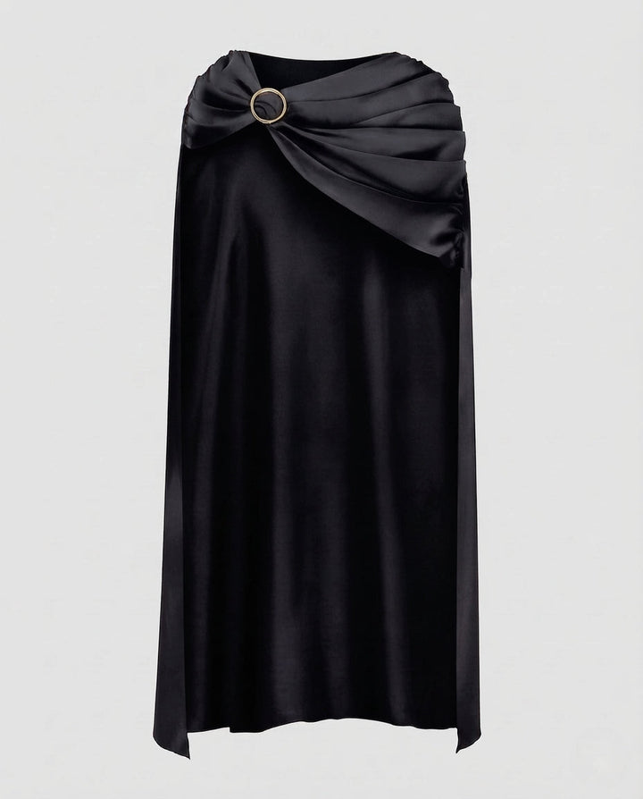 Damen eleganter Cape mit stilvollen Drapierungselementen Echo Archiv