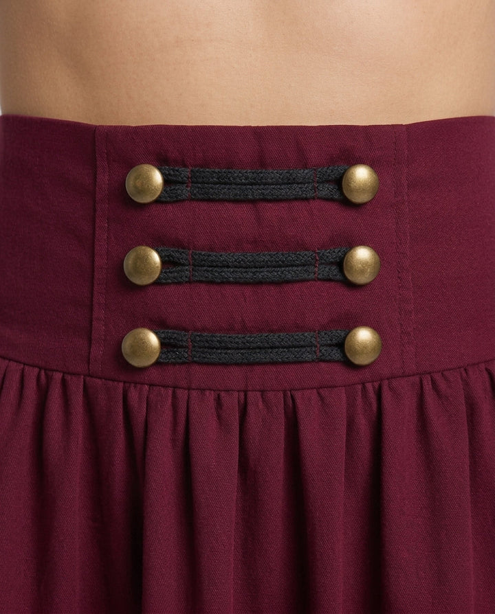 Damen Eleganter Hochzeitsrock mit Schnürung und Volant – Élara