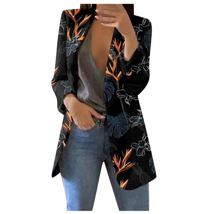 Echoarchiv | Bedruckte Damen-Cropped-Blazer