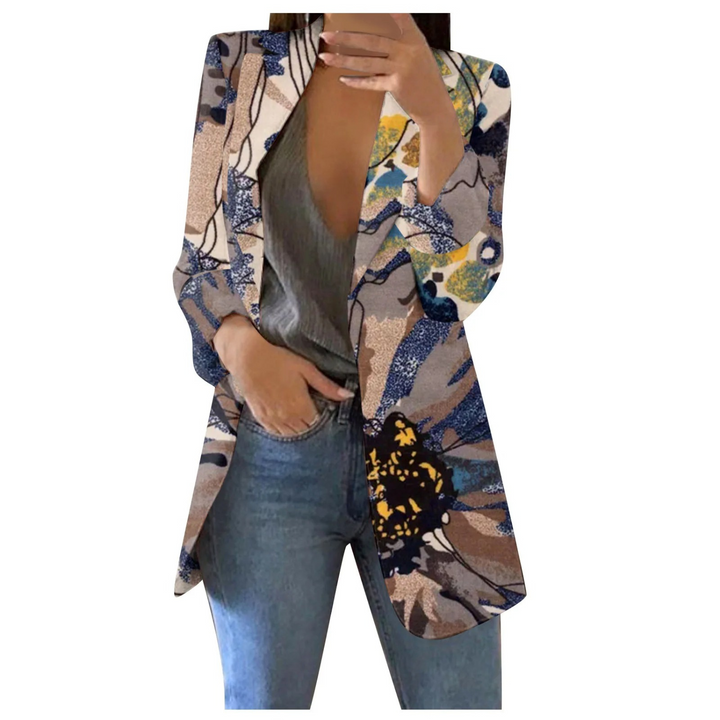 Echoarchiv | Bedruckte Damen-Cropped-Blazer