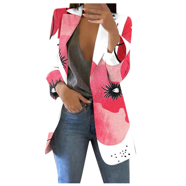 Echoarchiv | Bedruckte Damen-Cropped-Blazer