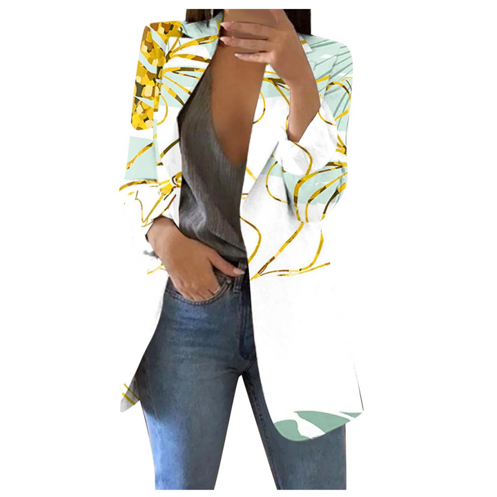 Echoarchiv | Bedruckte Damen-Cropped-Blazer
