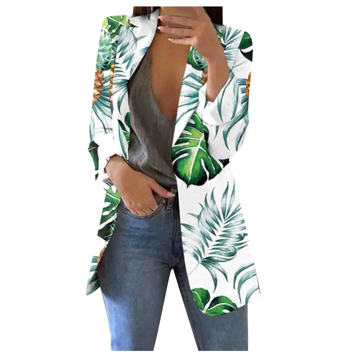 Echoarchiv | Bedruckte Damen-Cropped-Blazer