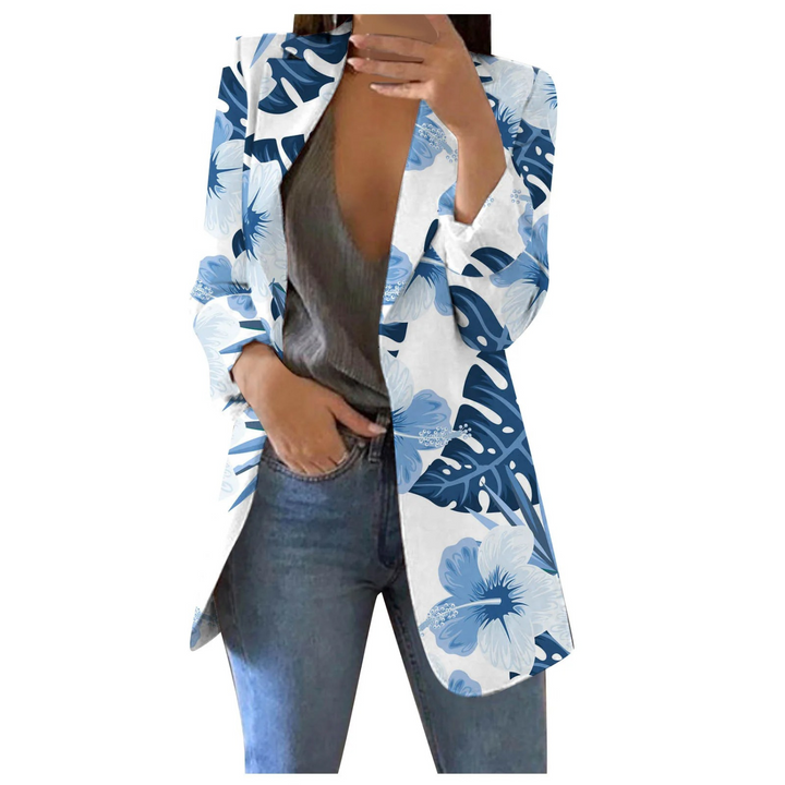 Echoarchiv | Bedruckte Damen-Cropped-Blazer