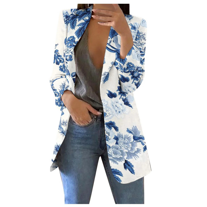Echoarchiv | Bedruckte Damen-Cropped-Blazer