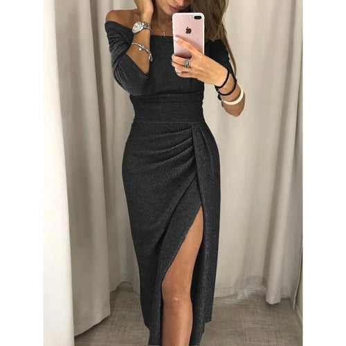 Langes elegantes Damenkleid