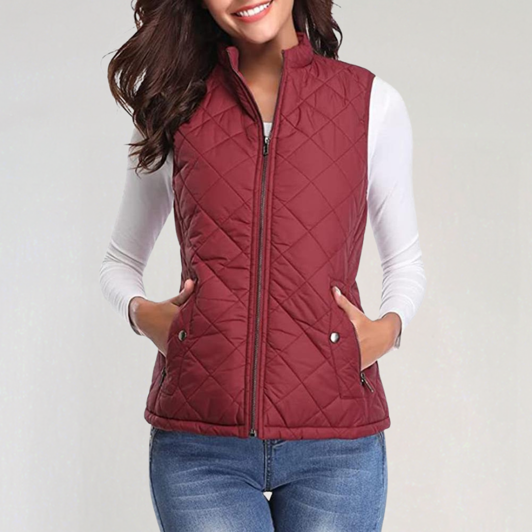 Echoarchiv | Damen Wattierte Bodywarmer mit Reißverschluss und Leichtem Design