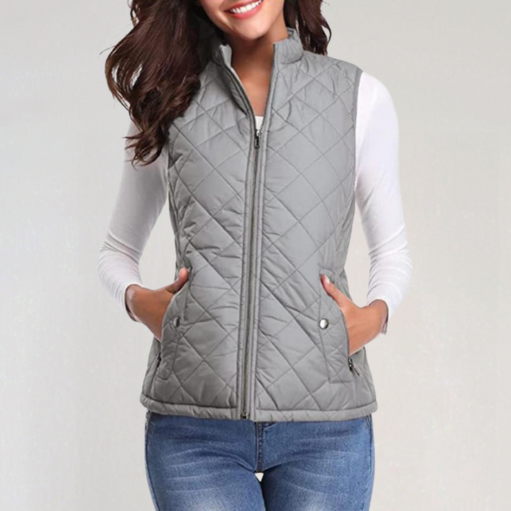Echoarchiv | Damen Wattierte Bodywarmer mit Reißverschluss und Leichtem Design