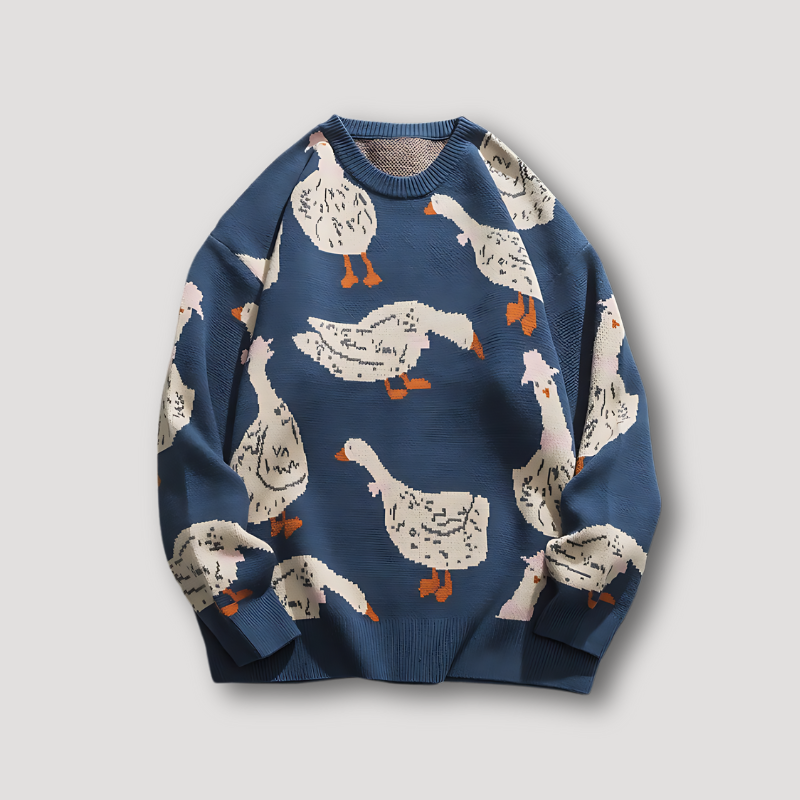 Echoarchiv | Pulli Grafik Gedruckt Gans Und Ente