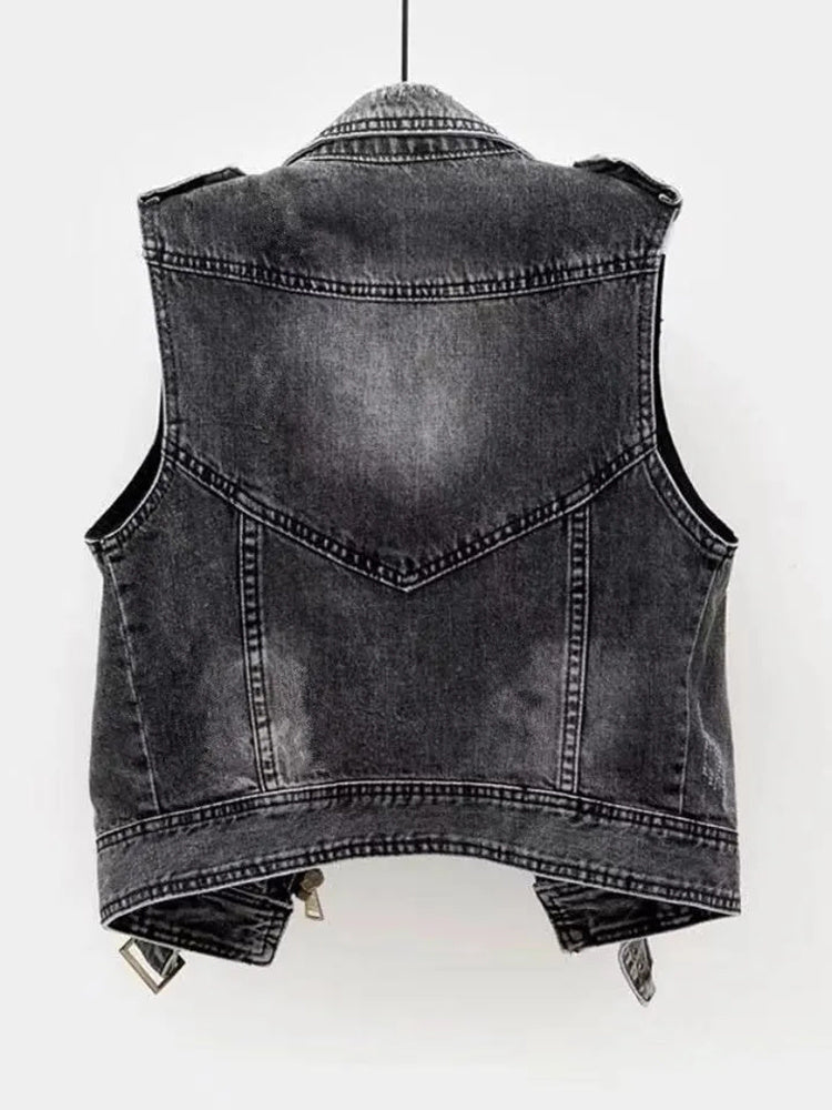 Echoarchiv | Damen Denim Weste