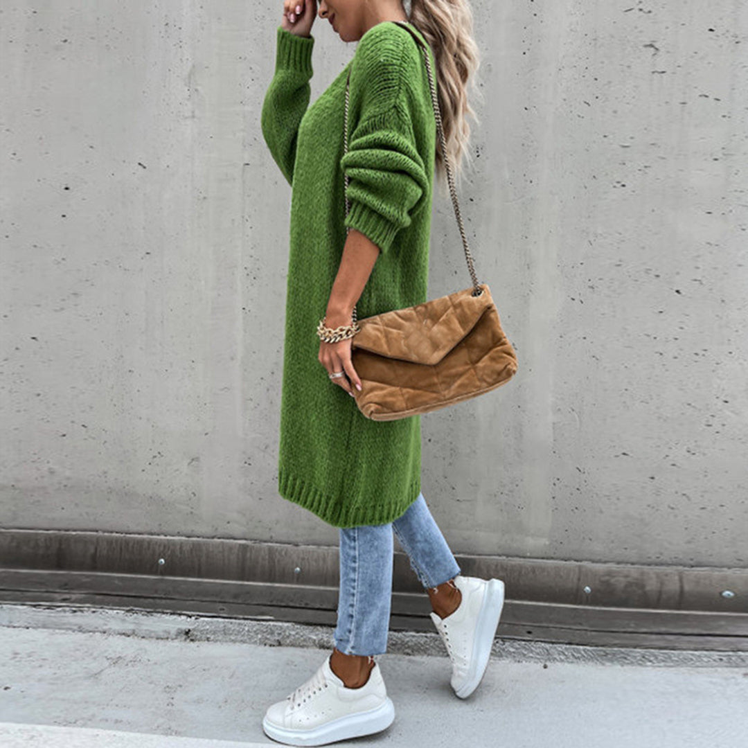 Zeitloses Langarm-Cardigan für Damen – Veloura