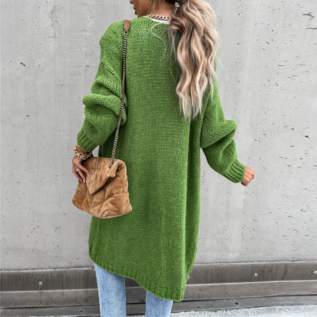 Zeitloses Langarm-Cardigan für Damen – Veloura