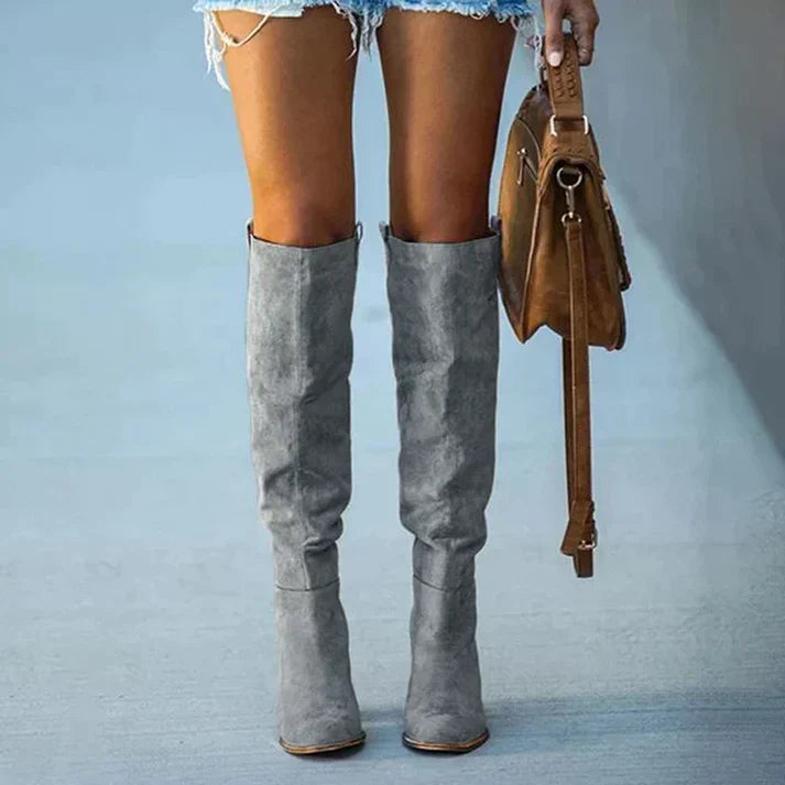 Echoarchiv | Frauen Kniefallende Stiefel