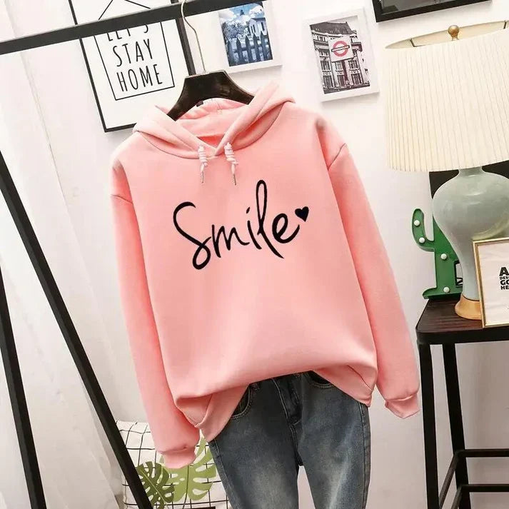 Echoarchiv | Bequemer "Smile" Grafik Hoodie