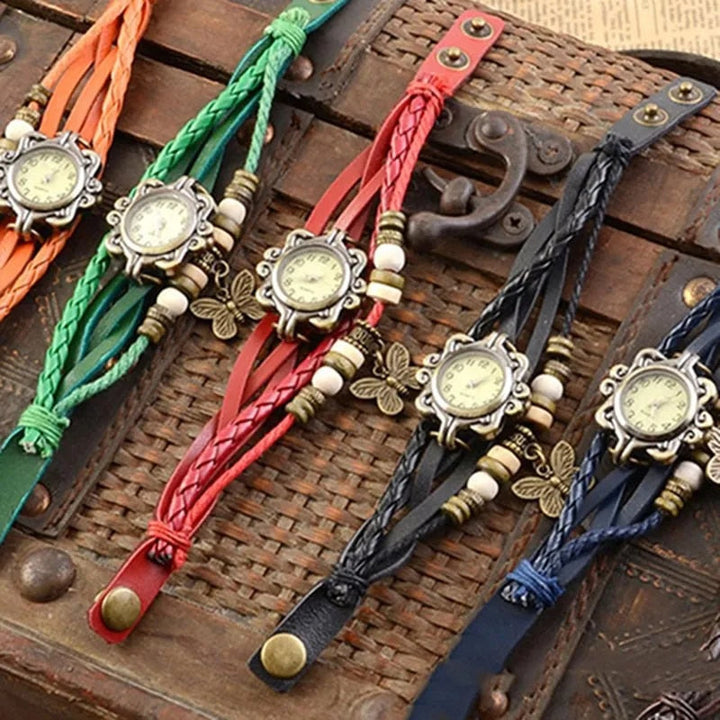 Damen-Accessoire-Uhr mit Vintage-Blumenarmband – Avelisse