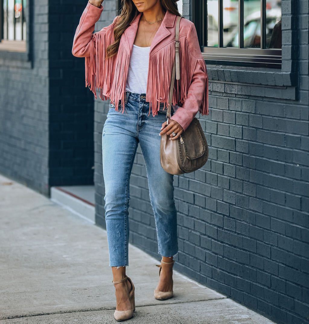 Echoarchiv | Retro Chic Jacke mit Fransen