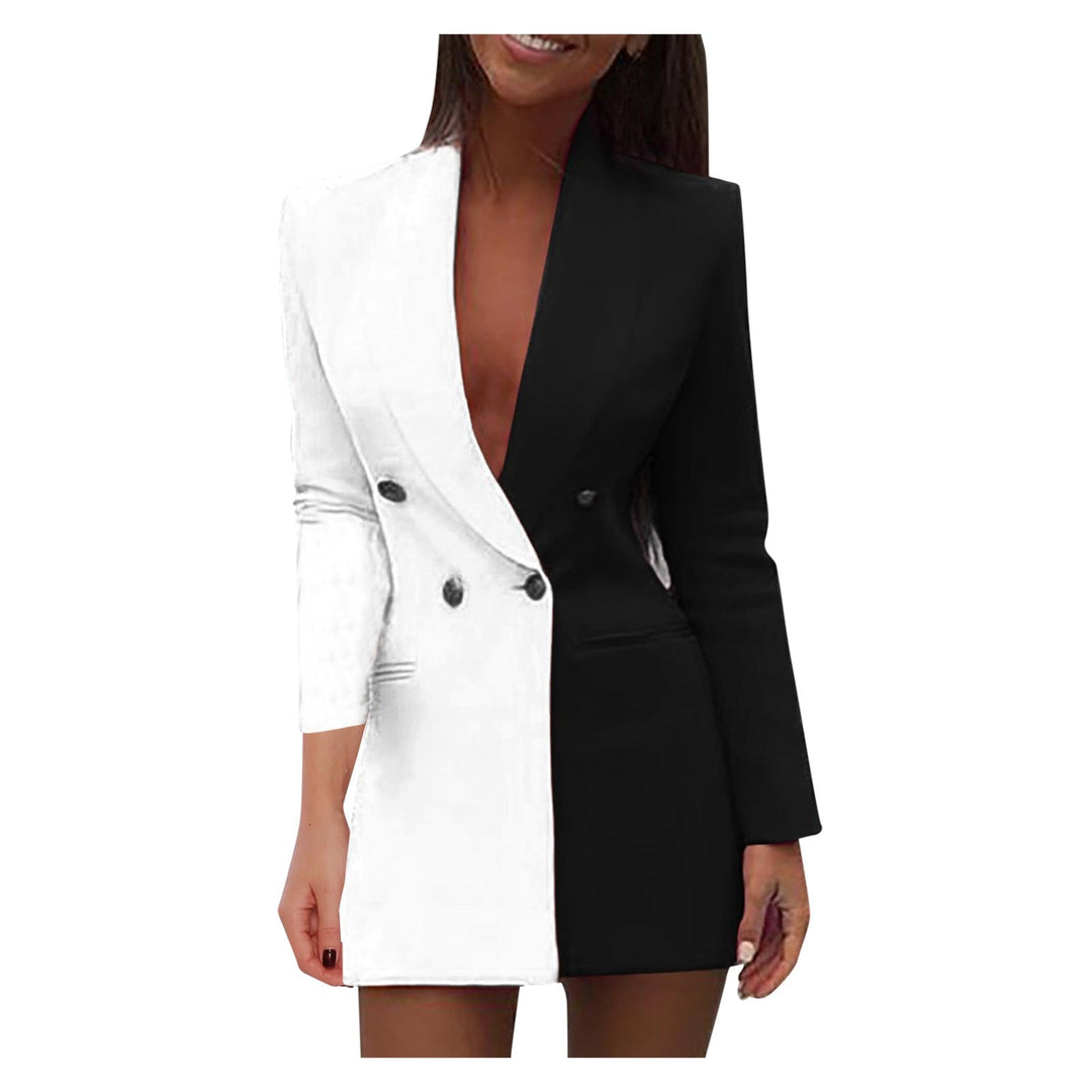 Zweifarbiger Blazer-Kleid – Valéne