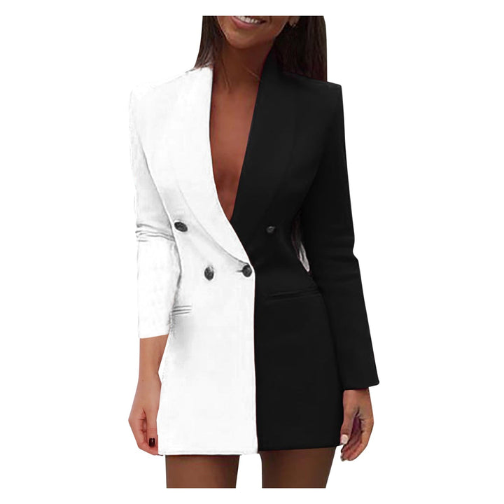 Zweifarbiger Blazer-Kleid – Valéne