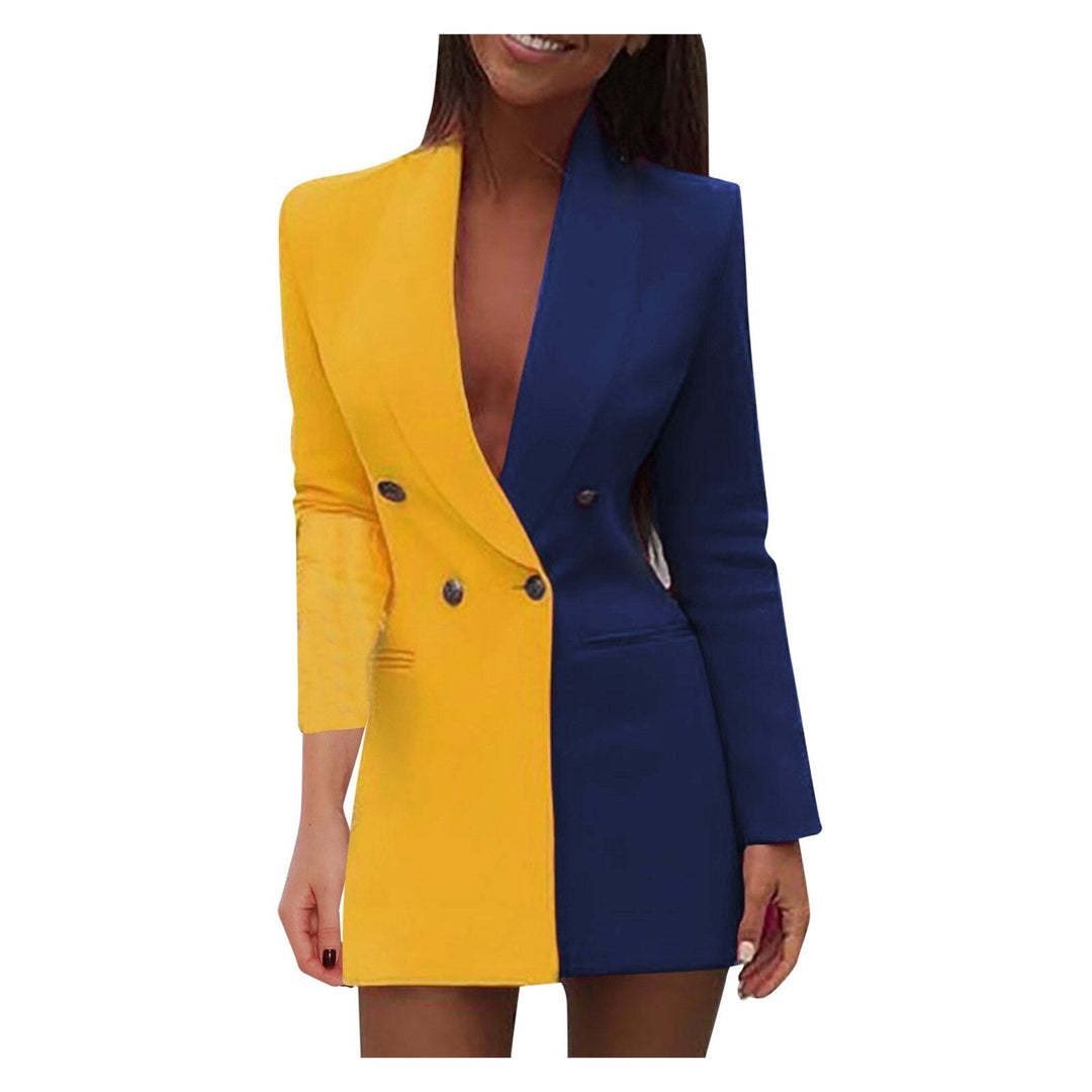 Zweifarbiger Blazer-Kleid – Valéne