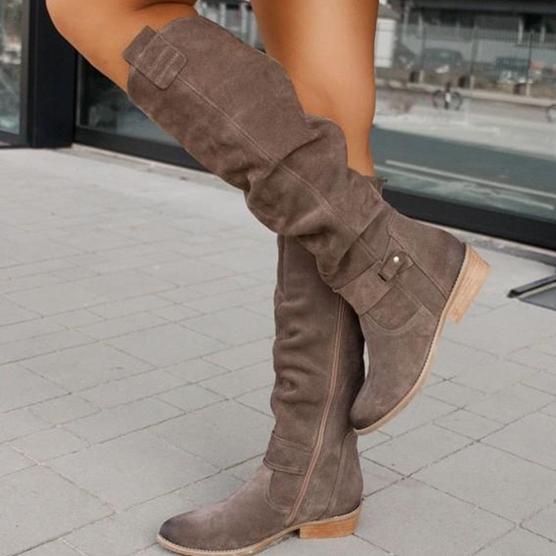 Echoarchiv | Warme Wildlederstiefel - Bequeme Winterschuhe
