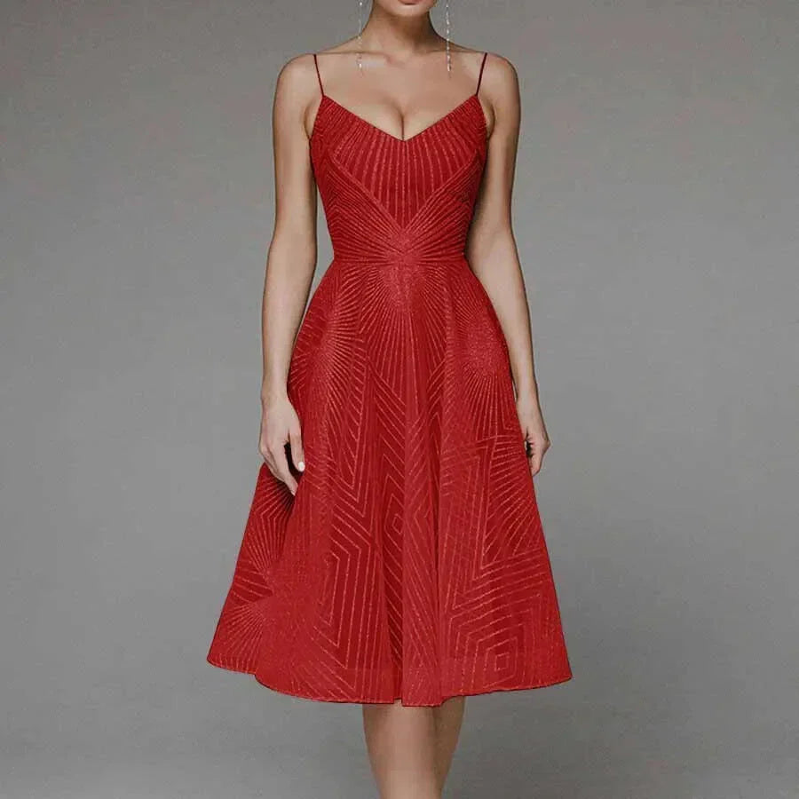 Echoarchiv | Elegantes Midi Kleid Für Anlässe Tagsüber Und Abends