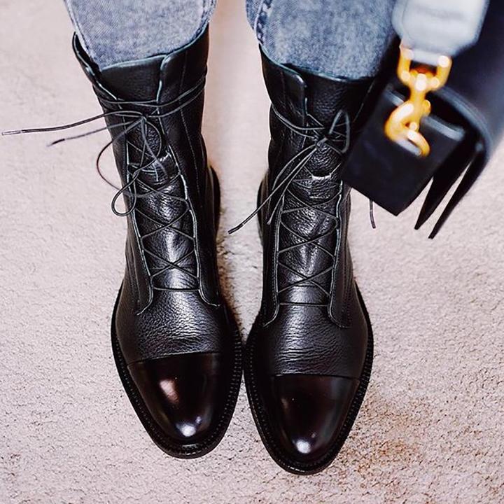 Echoarchiv | Vintage-Stiefeletten mit Absatz für Damen