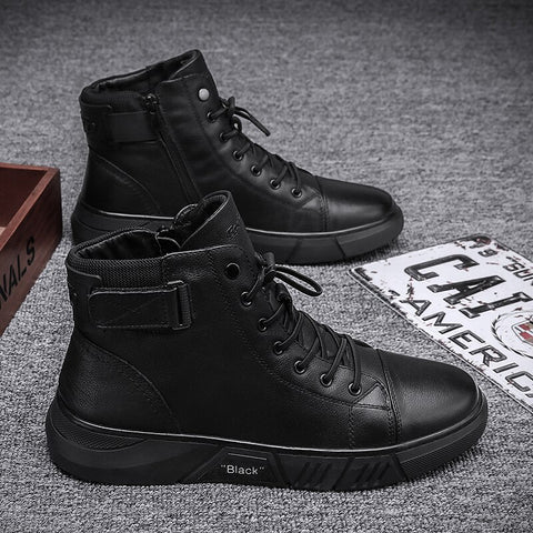 Einzigartige schwarze Lederschuhe Echoarchiv