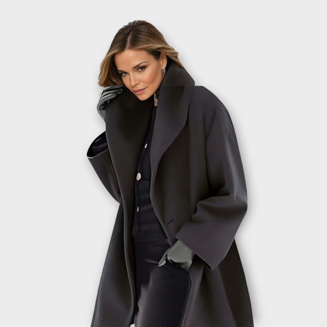 Winddichter Wollmantel für Damen – Montévia