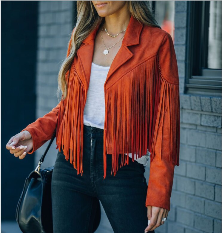 Echoarchiv | Retro Chic Jacke mit Fransen