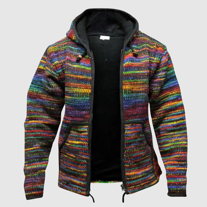 Echoarchiv | Hoodie Wollmischung Relaxed Fit Boho-Stil