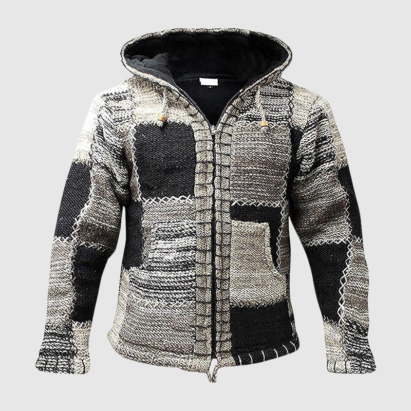 Echoarchiv | Hoodie Wollmischung Relaxed Fit Boho-Stil